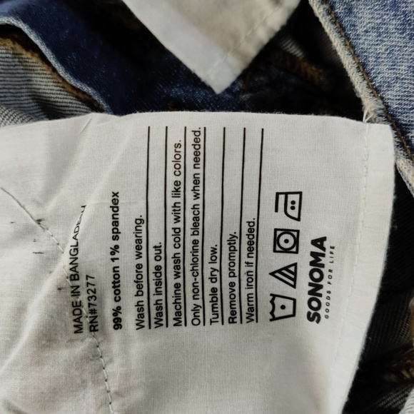 Sonoma Straight High Rise Vintage-Style Jeans, Size 8 - Picture 14 of 14